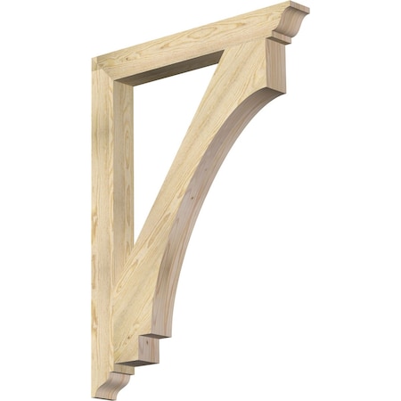 Ekena Millwork Imperial Traditional Rough Sawn Bracket, Douglas Fir, 4"W x 34"D x 46"H BKT04X34X46IMP01RDF